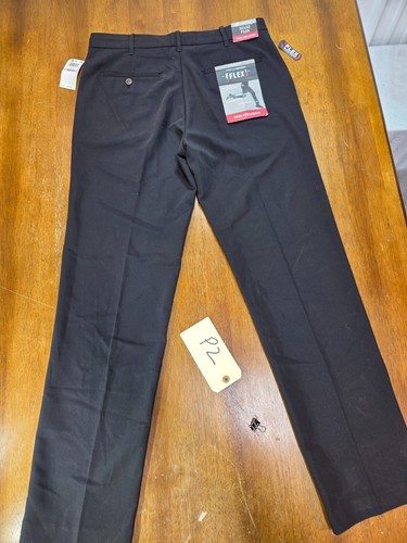 New VAN HEUSEN Flex Pants Men's Stretch Straight Fit Black 32x32 NWT - Picture 13 of 19