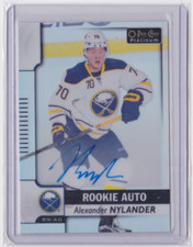 17-18 OPC PLATINUM ROOKIE AUTO RAINBOW PARALLEL ALEXANDER NYLANDER #R-AN SABRES
