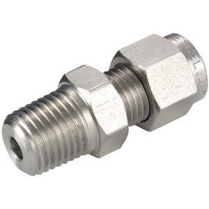 npt compression 06mm od fittings stud stainless male steel bspt