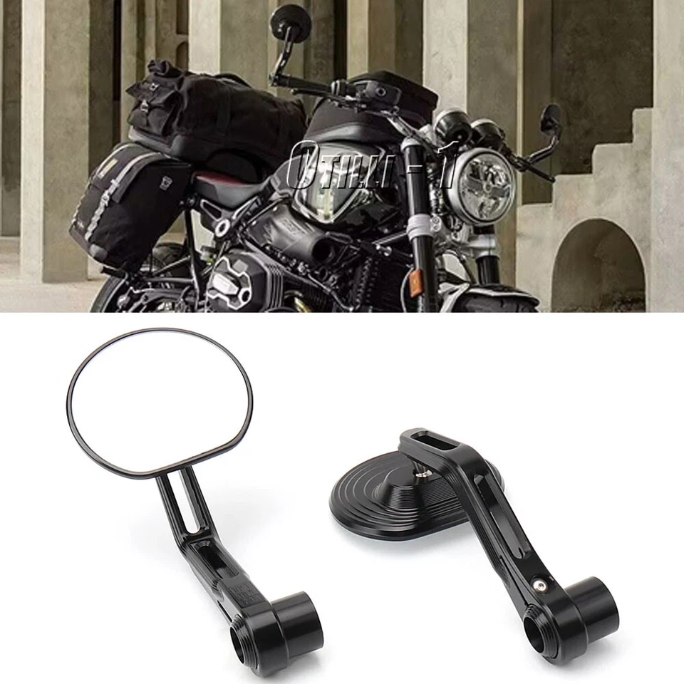 Motorcycle Handle Side Rearview Mirrors For BMW RNINET Scrambler/Pure/Urban G/S - Image 2 of 4