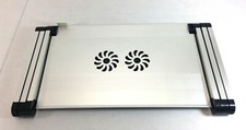 USB 2 Fan Cooler Cooling Adjustable Pad for Laptop  DJ Sytsem, Silver 6740