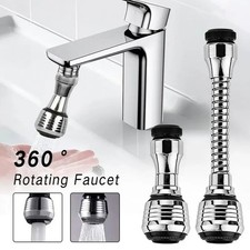 360° Faucet Extender Bendable Kitchen Sink Flexible Tap Spray Head Attachment UK