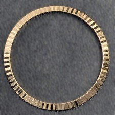 Genuine Rolex 18K Yellow Gold Fluted Bezel for 31mm Datejust