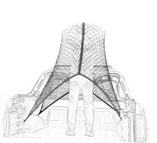 Highly Elastic Cargo Net, 4'x6' Stretches to 8'x12, Suitable Lager Single Layer