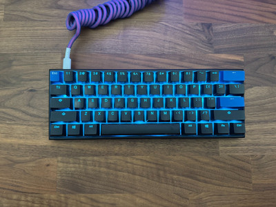 Ducky Mecha Mini RGB LED 60% Mechanical Keyboard Cherry MX Speed Silver Switches