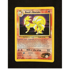 Pokémon TCG Brock's Ninetales Holo Rare Gym Challenge 3/132 Unlimited LP on eBay