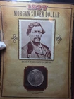 1897-P  Morgan Dollar Legends of the West JAMES BECKWOURTH w/USPS Stamp and Card