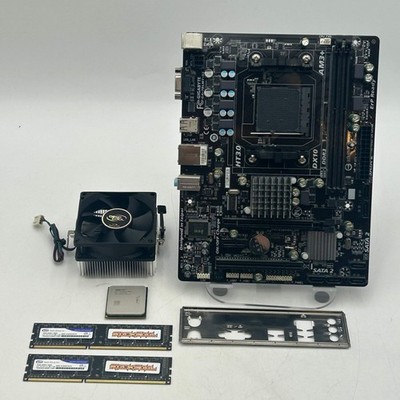 AMD FX-4300 / Gigabyte GA-78LMT-S2 AM3+ 8GB DDR3 RAM with I/O shield & cooler