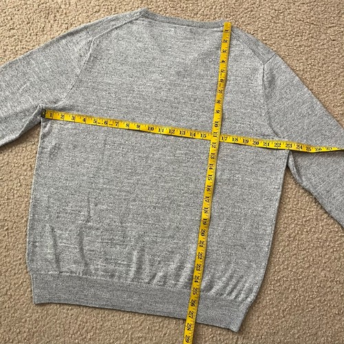 J.Crew Mens Rugged Cotton V-Neck Sweater Gary Size XL - Picture 5 of 5