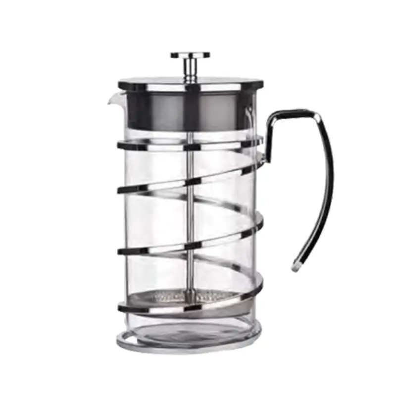 W/ Stainless Steel Frame & Glass Carafe