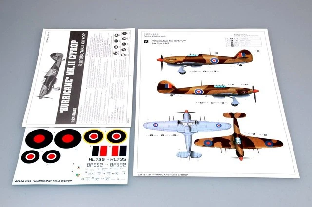 Trumpeter 02416 HURRICANE MK.II C/TROP 1:24 Kit di modellismo - Immagine 3 di 4