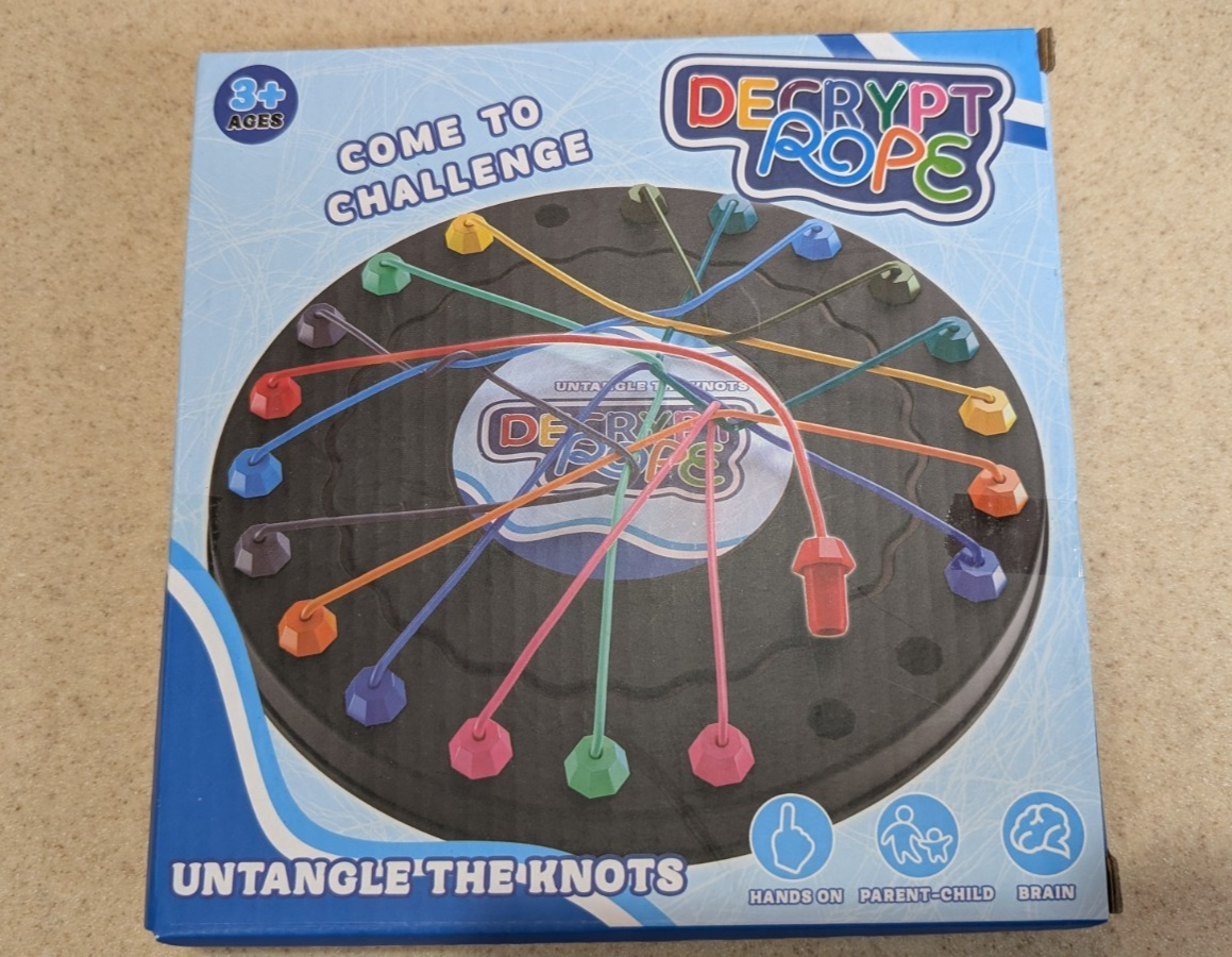 Untangling Ropes New Decrypt Rope Untangle The Knots Game Puzzle 3 Levels Great for car ...