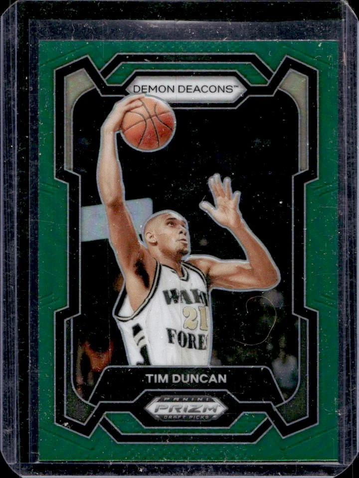 2024 Panini Prizm Draft Picks Collegiate Tim Duncan Green #63