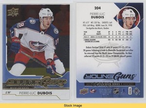 2017-18 Upper Deck Young Guns Silver Foil Pierre-Luc Dubois #204 Rookie RC
