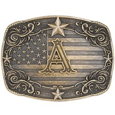Western Belt Buckle for Men Women Initial Letter A to Z Cowboy Belt Buckle Te...