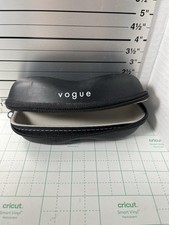 Vogue Eyeglass Sunglasses Case Soft Shell Zip Closure Felt Lined Travel Carrier