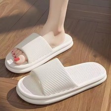 Unisex Silent Slippers Soft EVA Sole Anti-Slip Indoor Home Bathroom Sandals New