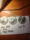 3pc 2015 Silver Eagles Coin Lot 2015 1oz Uncirculated My Lot B