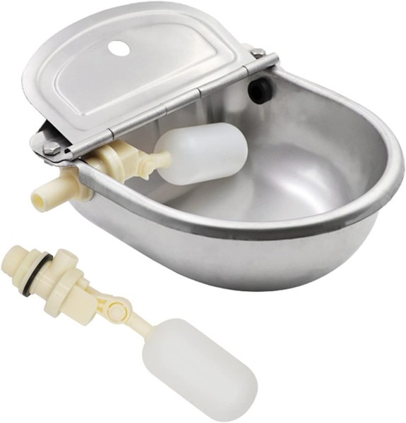 Automatic TräNkebecken Mit 2 StüCk Schwimmerventil Edelstahl Rinder Drinking B-image