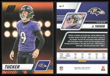 2023 Panini Zenith Justin Tucker #7 Near Mint or Better Condition