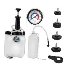 3L Brake Bleeder Kit, Manual Brake Bleeder Fluid Pump with 4 Master Cylinder