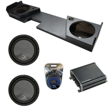 14-18 Chevy Silverado Double Cab Harmony HA-R124 Dual 12 Rhino Sub Box CXA4001