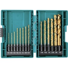 Makita B-65399 Impact Gold 14 piezas Juego de brocas de titanio, 1/4 pulg. 14 piezas