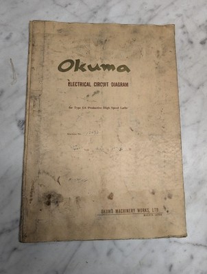 OKUMA ELECTRICAL CIRCUIT DIAGRAMS FOR TYPE LS HIGH SPEED LATHE 13072 DRAWINGS