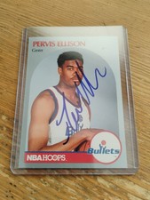 1990 Hoops Pervis Ellison Autographed Signed Card Bullets - Celtics