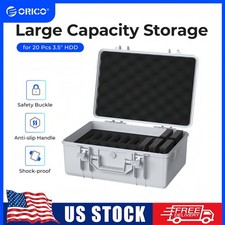 ORICO 20 Bay 3.5" External Hard Drive Case Shockproof Anti-Static for WD/Seagate