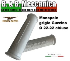 COPPIA MANOPOLE MOTO GUZZI GUZZINO MOTO LEGGERA  22-22 GRIGIE RG0130