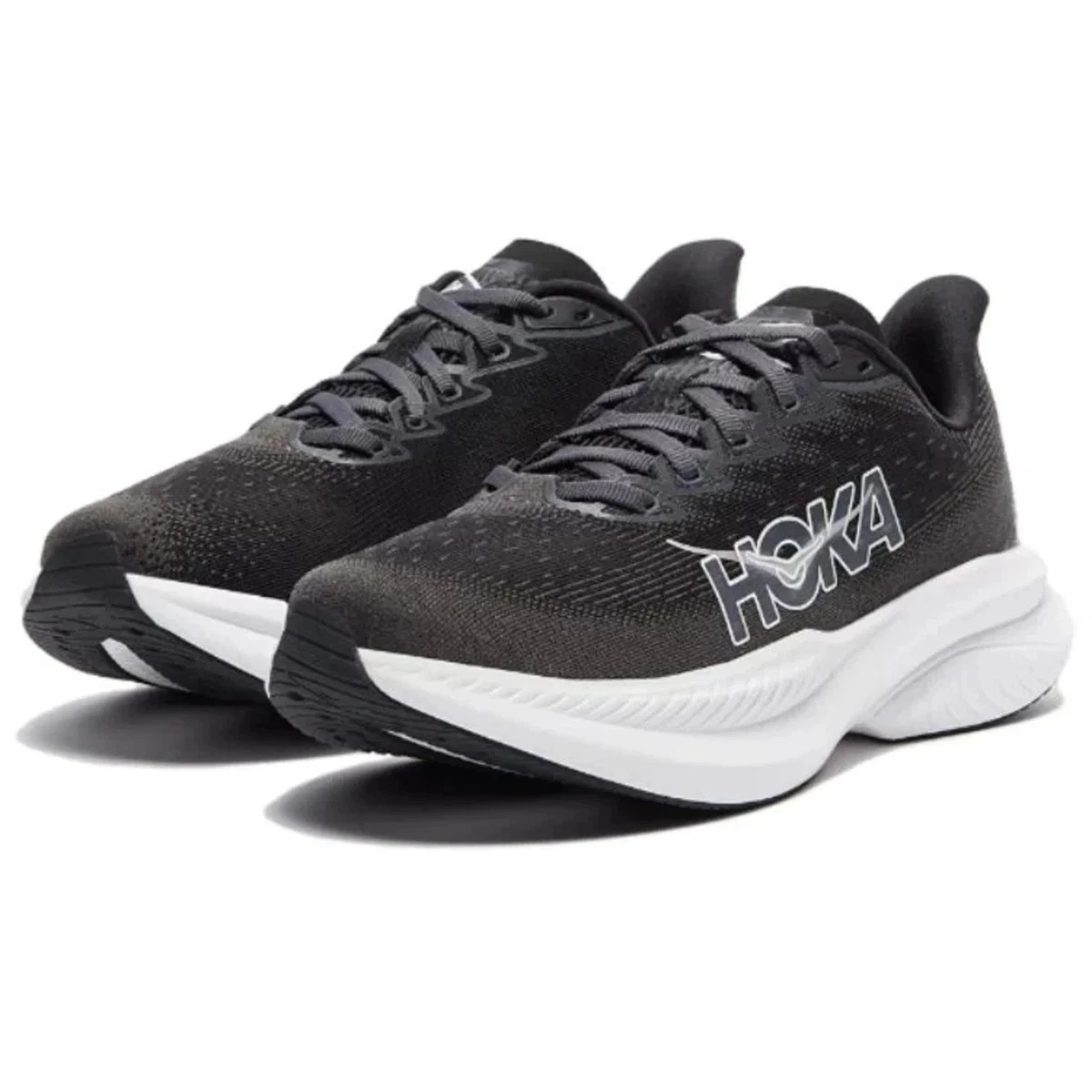 Hoka Mach 6 Black White Running Shoes Sneakers Men\'s Size 7.5 D 1147790 BWHT Hoka - Men main image 2