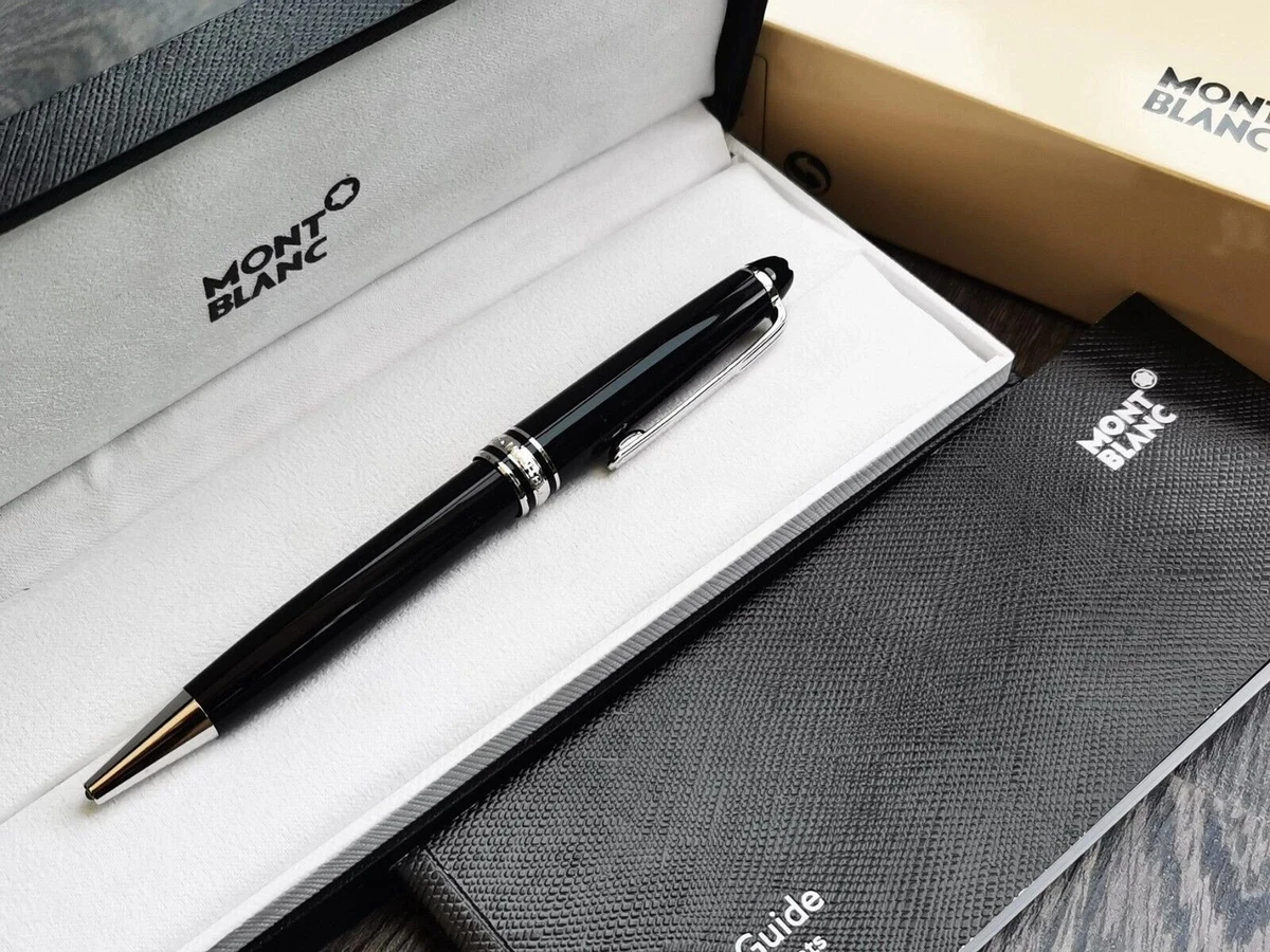 Montblanc Platinum Finish Meisterstuck Classique Luxury Ballpoint Pen 163