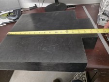 Black Industrial Plastic Sheet 16x14x3 in acetal delrin