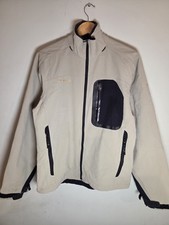 Columbia Titanium Men's Size S Softshell Full Zip Jacket Beige Black
