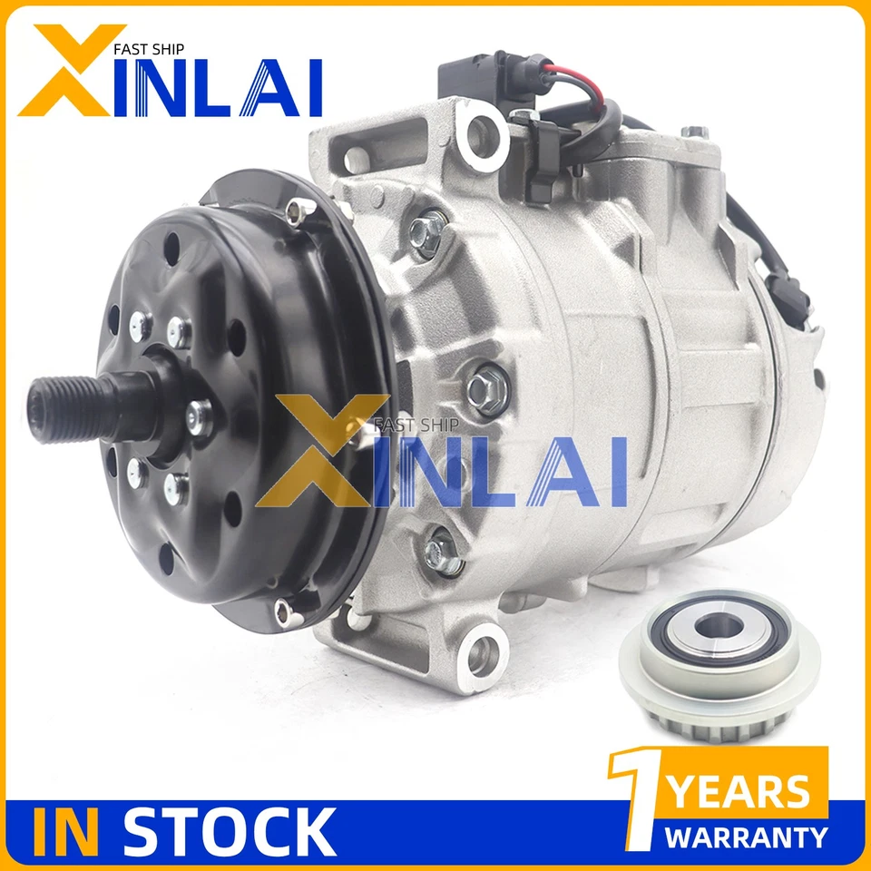 Compresor de aire acondicionado para Volkswagen Multivan Touareg Transporter 2.5 3.0 5.0 Foto 3 de 4