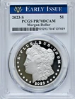 2023- S $1 MORGAN PCGS Graded PR70DCAM Early Issue Dollar