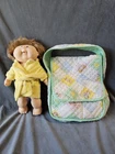 Vtg Cabbage Patch CPK Splashin Kids Rubber Bath Time Doll Robe Diaper Bag Lot