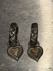 DESIGNER Andrea Candela CJI Diamond Sterling & 14K Cable Heart Earrings Pr — photo 1
