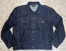 Polo Jeans Company Ralph Lauren Vtg 90's Dark Blue Basic Trucker Jacket Size M