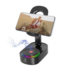 Cell Phone Stand with Wireless Bluetooth Speaker 5.3 Foldable Desktop Gift