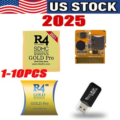 2025 NEW Version R4 Gold Pro SDHC R4i For DS/3DS/2DS Revolution Cartridge  USB