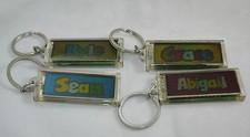 Personalised Flashing Solar Powered Keyring Names  K - Z From History & Heraldry