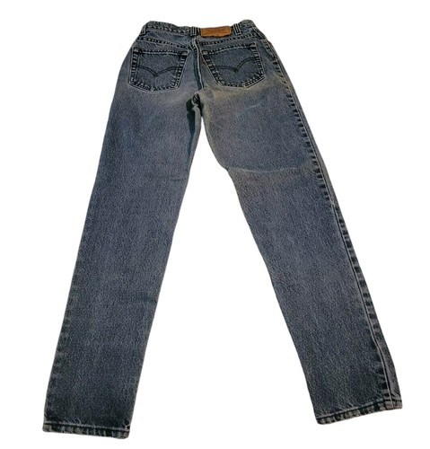 Vintage Levi's 512 Women's Jeans Size 5 Med Slim Tapered Med Wash Destress Fade - Picture 2 of 8