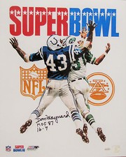 Don Maynard Signed Super Bowl III Program 16x20 NY Jets Hall of Famer Score Insc