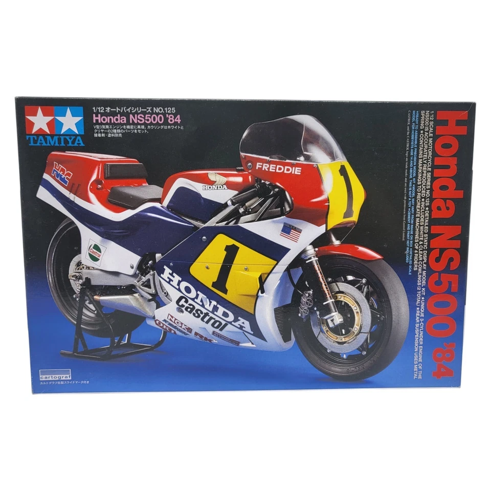TAMIYA Honda NS500  ´84 14125 Modellbausatz 1:12 Motorrad NEU OVP 2013 - Bild 2 von 4