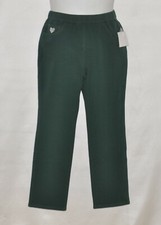 Quacker Factory DreamJeanne Pull-on Tall Straight Leg Pants Size ST Pine Green