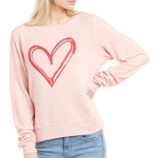 NWT Wildfox Sketchy Heart Sweatshirt Top S