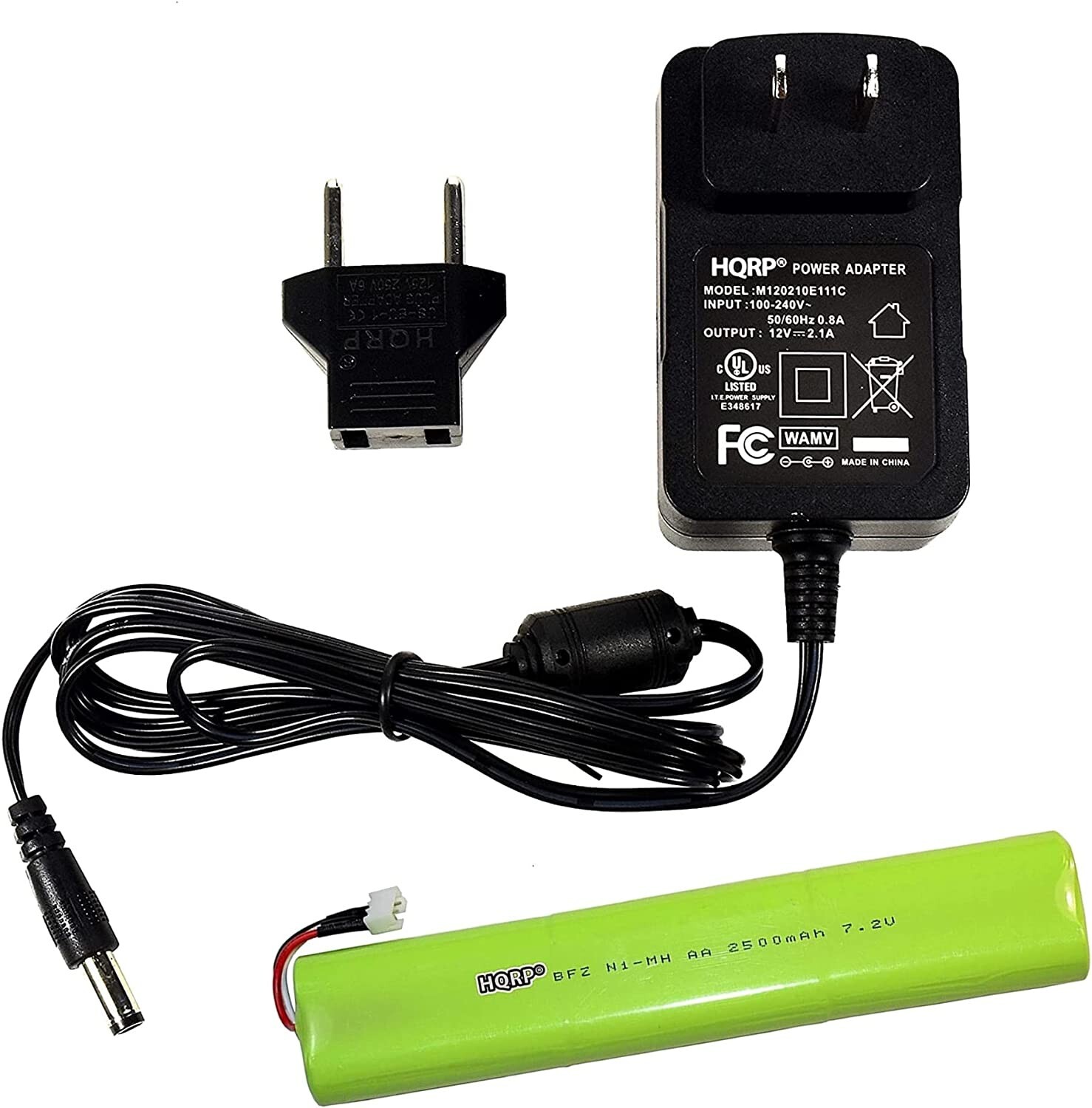 HQRP Kit AC Adapter and Battery for TDK A33 A34 Life on Record Wireless Speaker