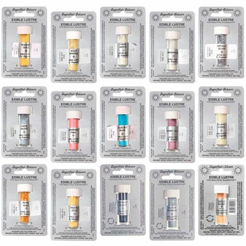 Sugarflair Edible Lustre Dust Food Cake Colouring Powder Glitter Icing 2g - Image 3 of 4